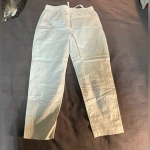 Theory White Cotton Drawstring Baby Classic Chino 12